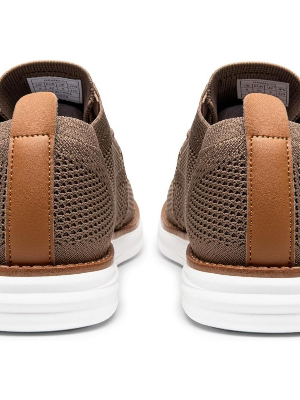 Men's KnitFlex Mesh Sneakers Lace-Up Lightweight Casual Walking Oxfords Shoes - Picture 5 of 6